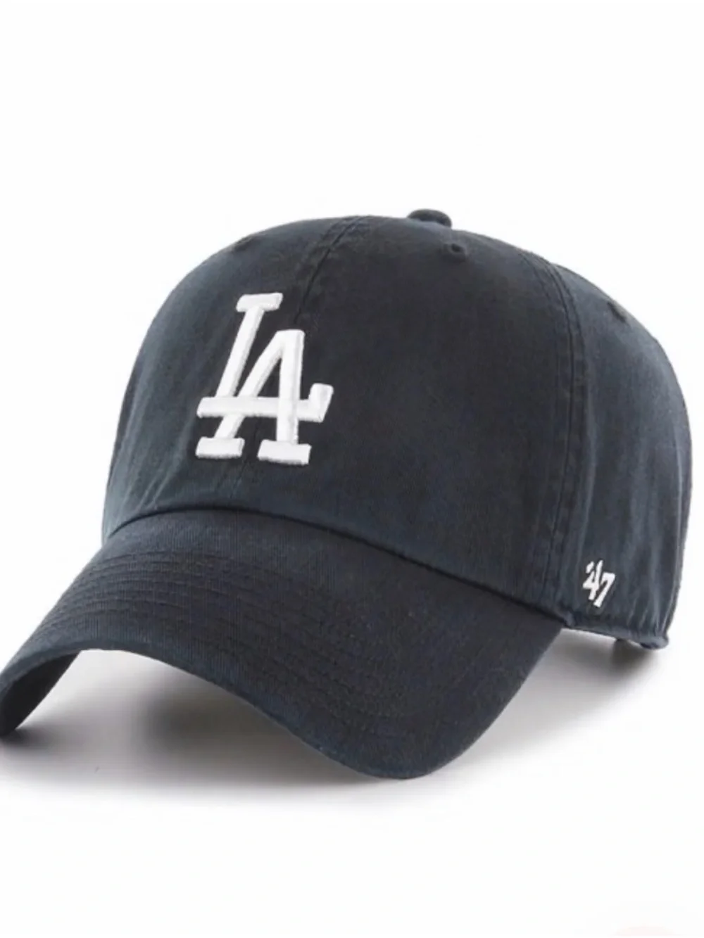 Dark gray ‘47 LA Dodgers black cap with white LA logo
